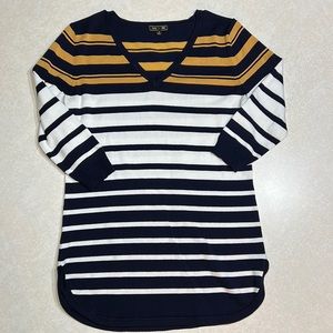 Let’s and Me, 3 Quarter Sleeve Striped Sweater